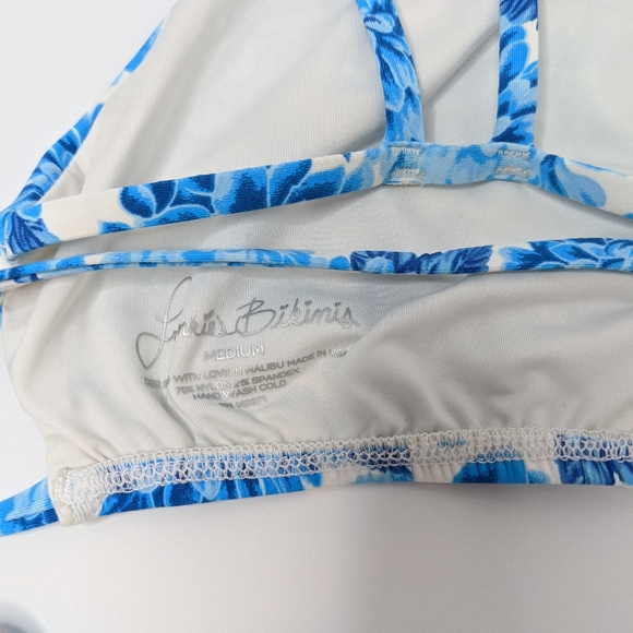 Frankie's Bikinis Marley Blue Dahlia bikini pair - Picture 11 of 12